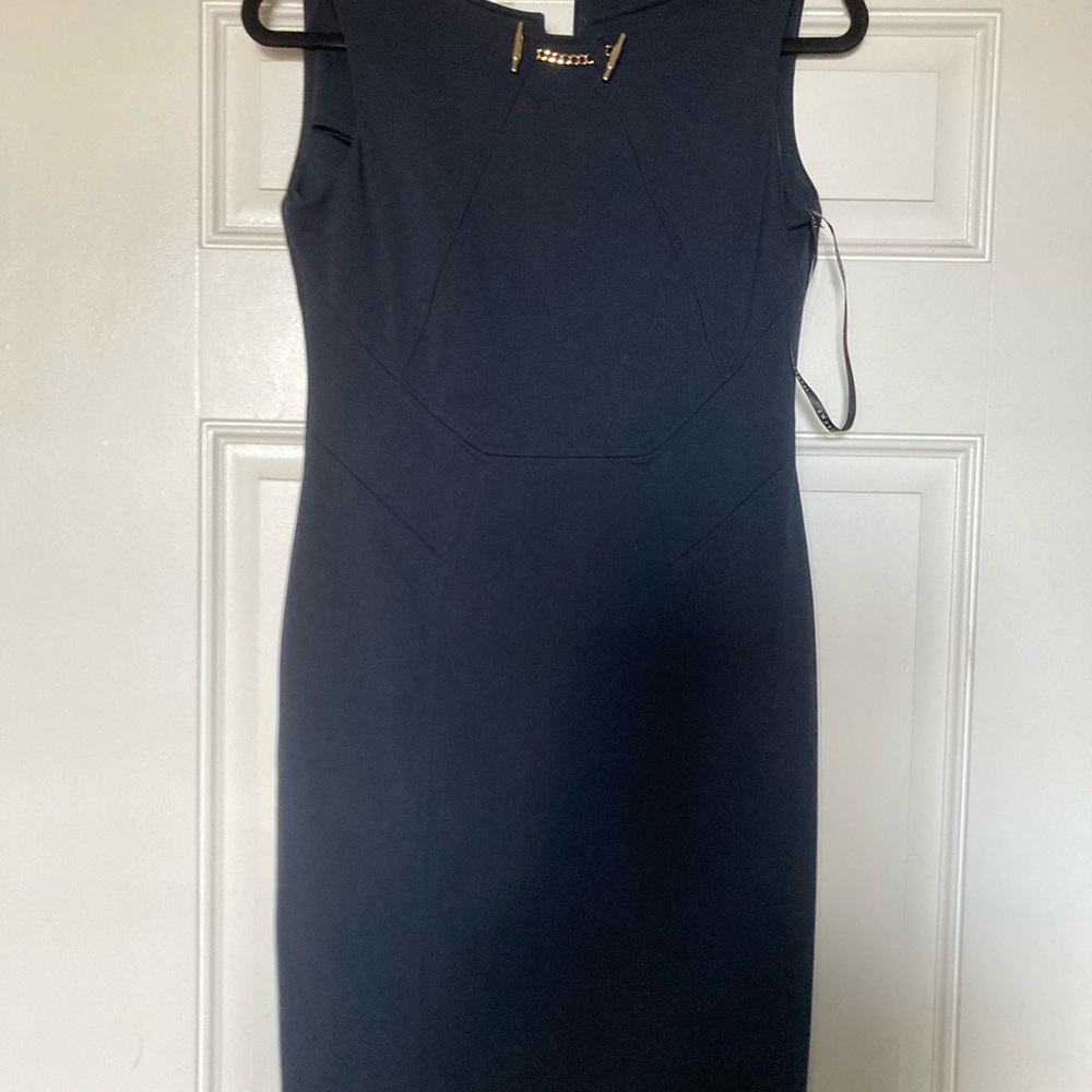 Ivanka Trump Midnight Blue Midi Dress